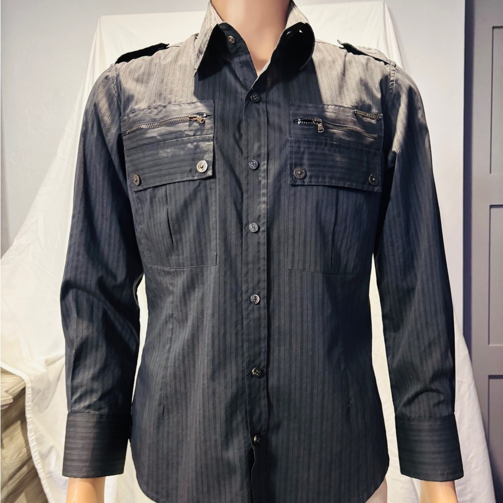 Stylish Black Striped Men's Shirt